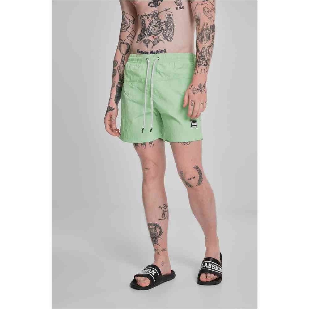 Urban Classics - Block 2Pack Maillot de bain - Vert/Noir